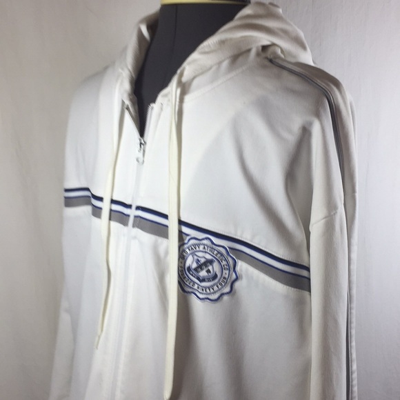 Old Navy Other - Old Navy Long Sleeve White Hooded Jacket Size XXL